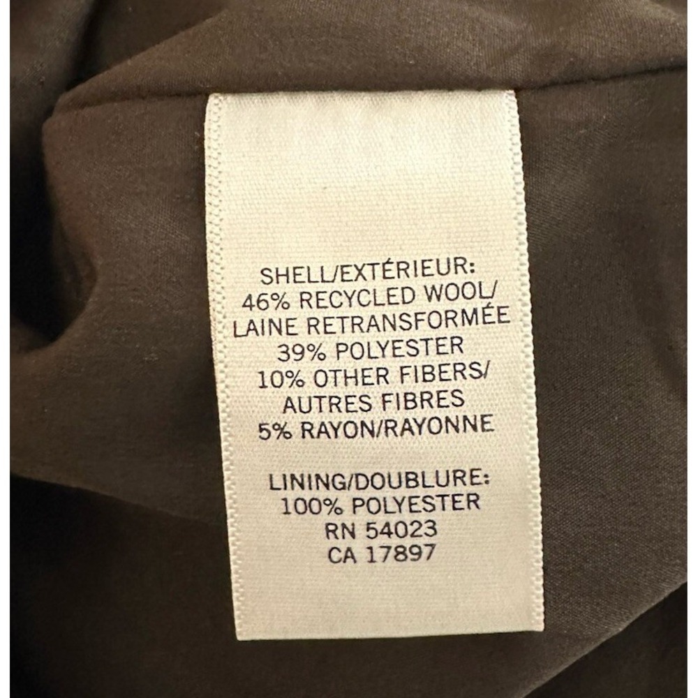 Banana Republic Womens Wool Pencil Skirt Houndstooth Tweed Brown Academia Preppy - Picture 6 of 7